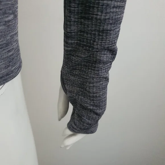 Lululemon Size AU10 Swiftly Tech Blue Grey Marle Long Sleeve Top - Picture 8 of 8
